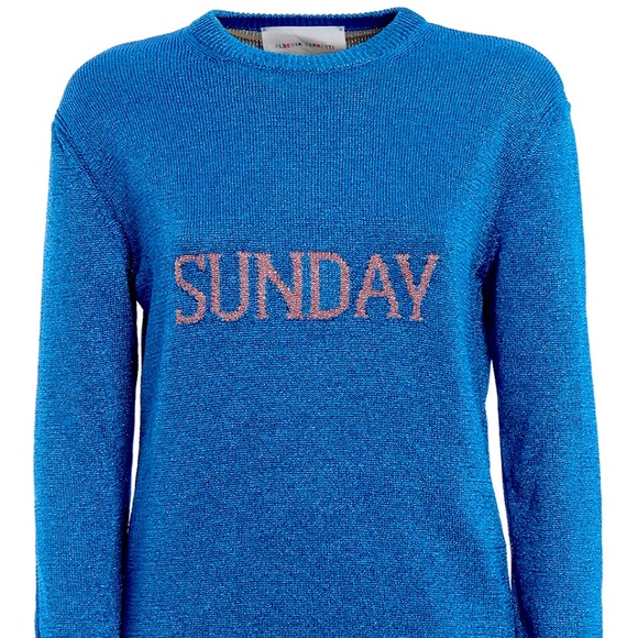 ⚡️SALE⚡️Alberta Ferretti Sunday crew neck lurex sweater